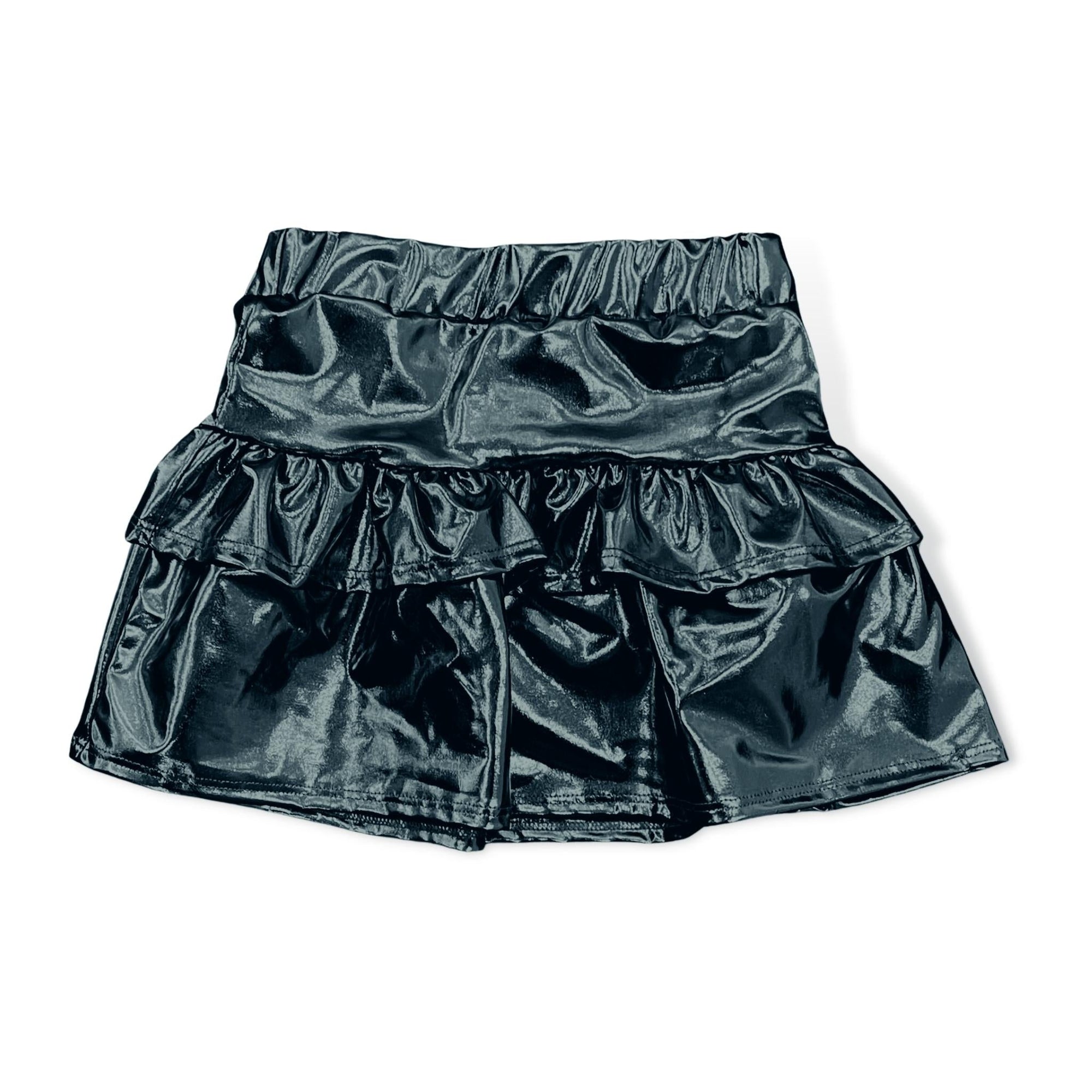 Tweenstyle Metallic Black Del Tiered Skirt - a Spirit Animal - Skirts $30-$60 $60-$75 $60-$90