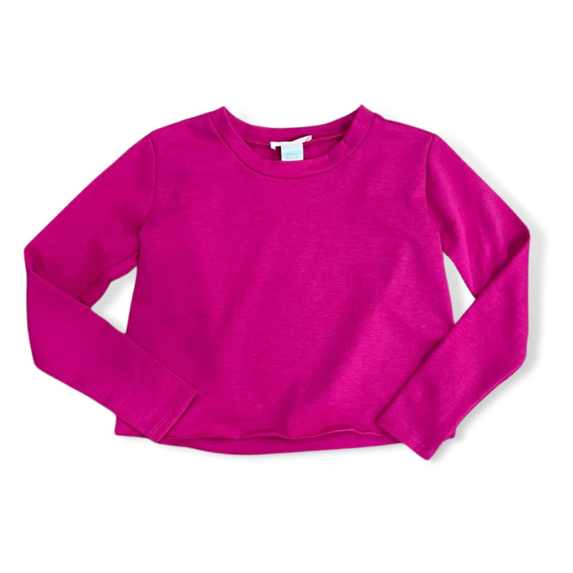 Tweenstyle Neon Pink Fleece Long Sleeve Boxy Top - a Spirit Animal - Long Sleeve Top active December 2023 Long Sleeve Top