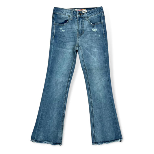 Vintage Havana Light Wash Distressed Flare Jean - a Spirit Animal - jeans $30-$60 $60-$90 10